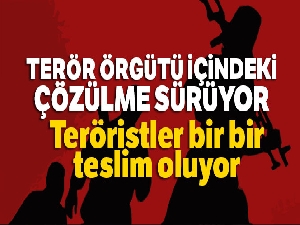 Terör örgütü içindeki çözülme sürüyor: 3 terörist teslim oldu