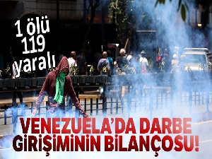 Venezuela'da darbe girişiminin bilançosu: 1 ölü, 119 yaralı