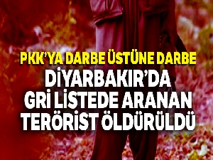 Diyarbakır'da gri listede aranan terörist öldürüldü