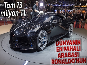 Ronaldo dünyanın en pahalı otomobilini satın aldı