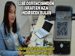 Lise öğrencisinden israfı önleyecek buluş