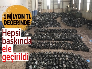 Kocaeli'de 1 milyon TL'lik yüzlerce kaçak araç yedek parçası ele geçirildi