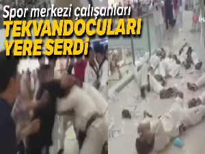 Çin'de tekvandocular birbirine girdi