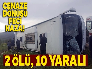 Tokat'ta cenaze dönüşü feci kaza: 7 ölü, 29 yaralı