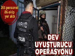 Antalya'da dev uyuşturucu operasyonu