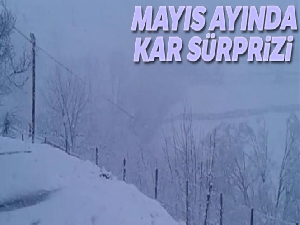 Mayıs ayında kar yağdı