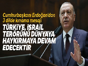 Cumhurbaşkanı Erdoğan'dan 3 dilde kınama mesajı