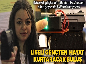 Liseli genç yaptığı mekanizmayla güvenlik güçlerinin hayatını kurtaracak