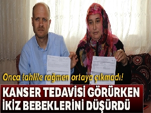 Hamile olduğu anlaşılamayan kadın kanser tedavisi sırasında ikiz bebeklerini düşürdü