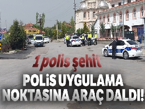 Ankara'da polis uygulama noktasına araç daldı: 1 polis şehit