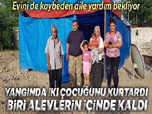 İki çocuğunu kurtardı, 5 yaşındaki Bilal alevlerin içinde kaldı