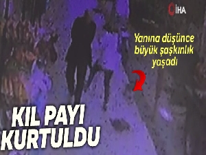 Düşen saksıdan kıl payı kurtuldu