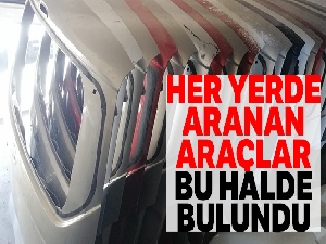 Yediemin otoparkındaki araçları parçalayıp satmışlar