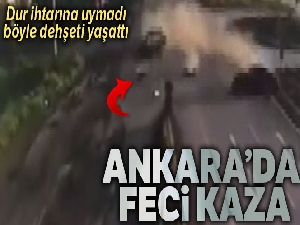 Dur levhasına uymayan sürücü dehşeti yaşattı: 3 yaralı