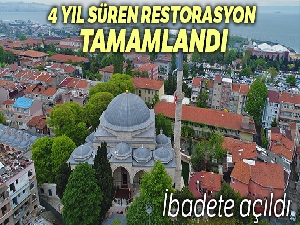 Restorasyonu tamamlanan Davutpaşa Camisi ibadete açıldı