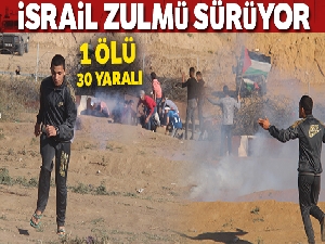 İsrail askerlerinden Filistinlilere sert müdahale: 1 ölü, 30 yaralı