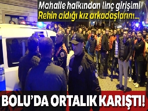Rehin aldığı kız arkadaşlarını darp etti