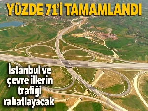 Kuzey Marmara Otoyolunda çalışmaların yüzde 71'i tamamlandı