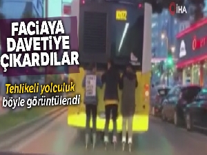 Pendik'de patenli gençlerin tehlikeli yolculuğu kamerada