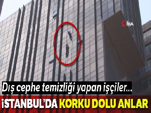 Kadıköy'de rezidansın 16. katında korku dolu anlar