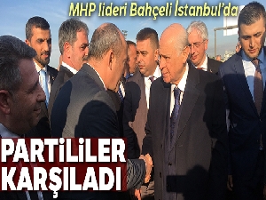 Bahçeli'yi MHP'liler Çamlıca gişelerinde karşıladı