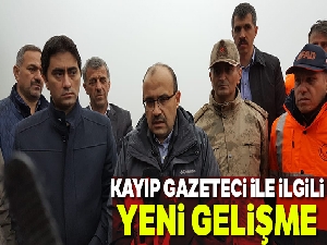 Kayıp gazetecinin ayakkabısı dere kenarında bulundu