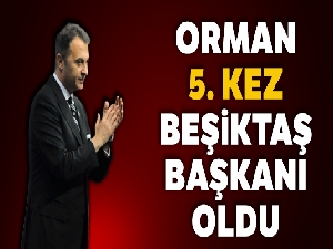 Beşiktaş'ta Fikret Orman yeniden başkan