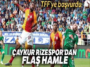 Çaykur Rizespor, Galatasaray maçının iptali için TFF'ye başvuru yaptı