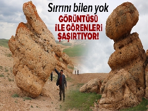 Sivas'taki esrarengiz kayalar dikkat çekiyor