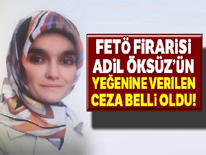 Adil Öksüz'ün yeğenine 2 yıl 1 ay hapis