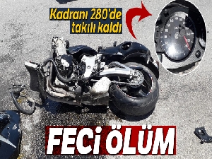 Kadranı 280'de takılı kalan motosiklet kazasında 2 kişi öldü