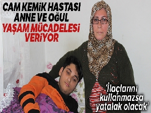 Cam kemik hastası anne ve oğlu seslerinin duyulmasını bekliyor