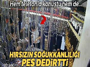Eyüpsultan'daki ilginç gümüş hırsızlığı kamerada