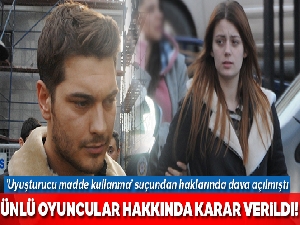 Ünlülerin uyuşturucu davasında karar verildi