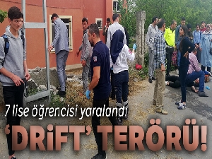 Büyükçekmece'de ‘drift' terörü: 7 lise öğrencisi yaralandı