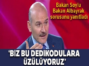 İçişleri Bakanı Süleyman Soylu, Bakan Albayrak sorusunu yanıtladı