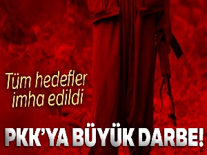 PKK'ya büyük darbe! Tüm hedefler imha edildi