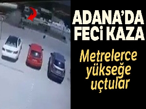 İki kişinin öldüğü feci kaza kamerada