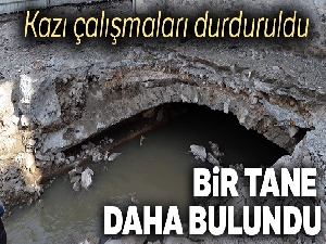 Trabzon'da bir tarihi menfez daha bulundu