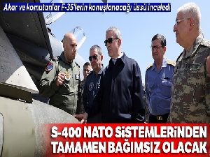 Akar ve komutanlar F-35'lerin konuşlanacağı üssü inceledi