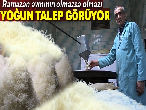 Ramazan ayının vazgeçilmezi 'Kadayıf'