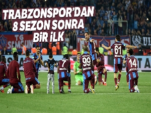 Trabzonspor, 8 sezon sonra 3 büyüklere karşı bir ilke imza attı