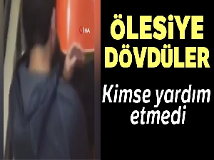 ABD'de metroda bir gence ölesiye dayak