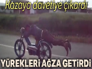 Motosiklette yürekleri ağza getiren yolculuk
