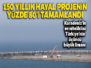 150 yıllık hayal projenin yüzde 80'i tamamlandı