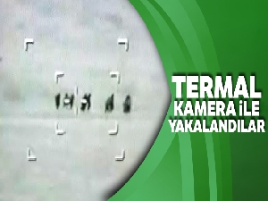 Mülteciler Termal kameraya yakalandı