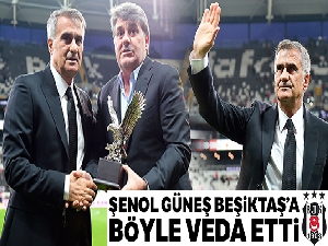 Şenol Güneş'e teşekkür plaketi verildi