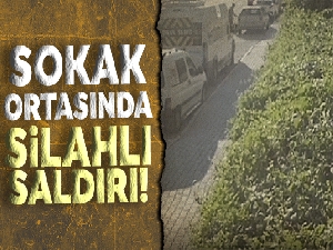 Arabaya bindi silahlı saldırıya uğradı