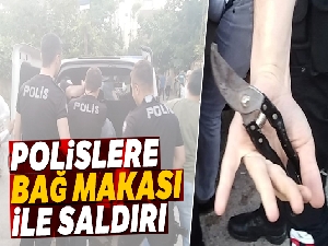 Adıyaman'da polislere makaslı saldırı