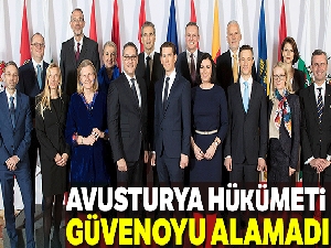 Avusturya hükumeti güvenoyu alamadı